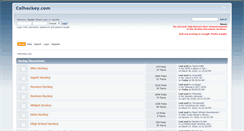 Desktop Screenshot of calhockey.com