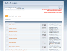 Tablet Screenshot of calhockey.com